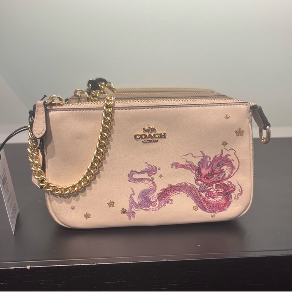 NWT COACH New Year Nolita 19 With Chain With Signature Canvas Dragon - Picture 2 of 9